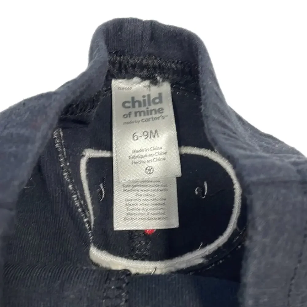 Child of Mine by Carter’s Casual Penguin Bottom Lounge Pants 6-9M Black